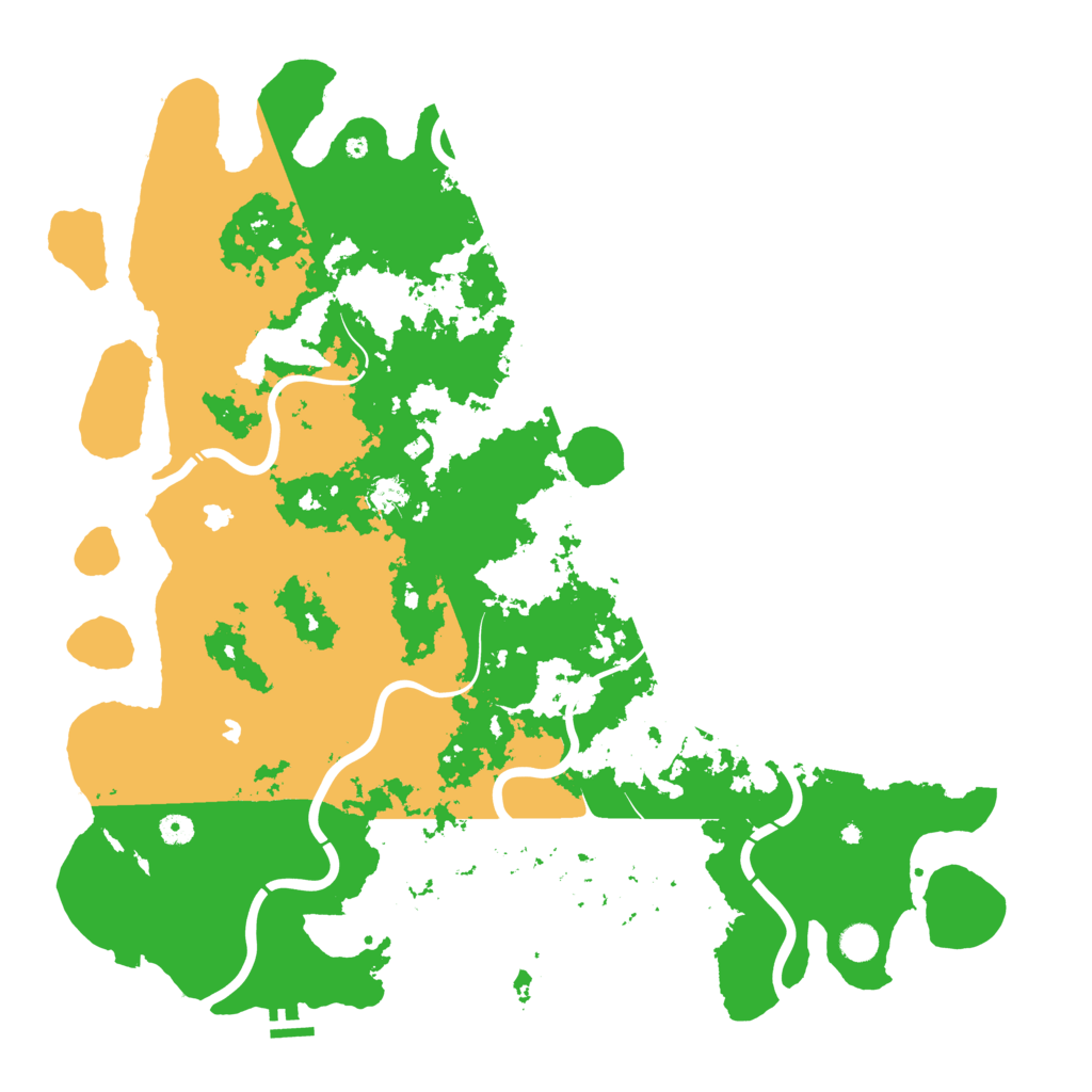 Biome Rust Map: Procedural Map, Size: 5000, Seed: 420103