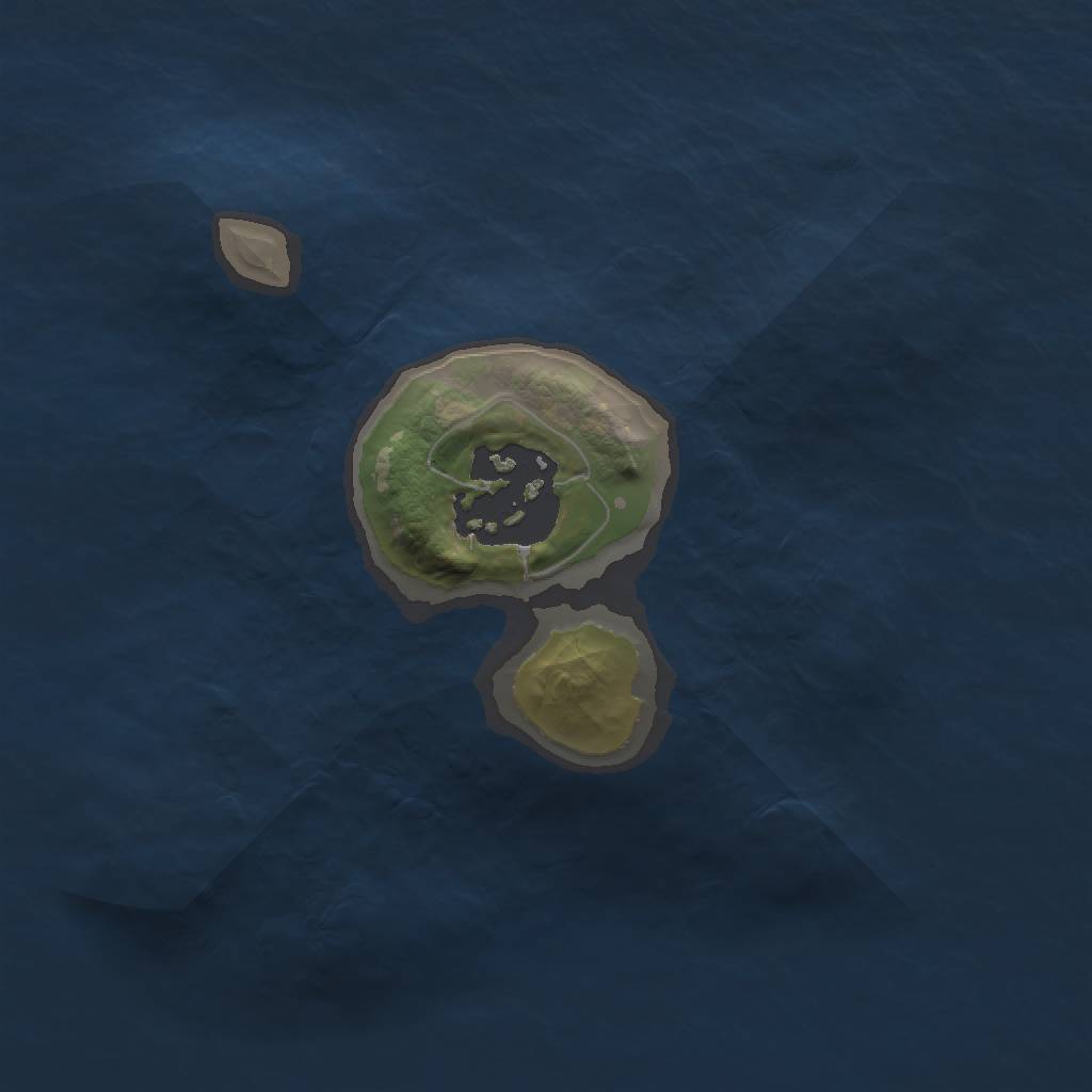 Rust Map: Barren, Size: 1500, Seed: 3000, 3 Monuments