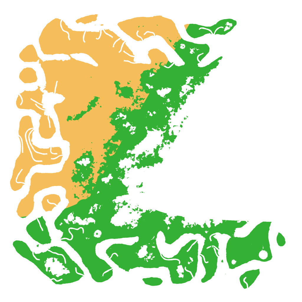 Biome Rust Map: Procedural Map, Size: 6000, Seed: 50500