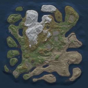 Thumbnail Rust Map: Procedural Map, Size: 4000, Seed: 1021484040, 18 Monuments