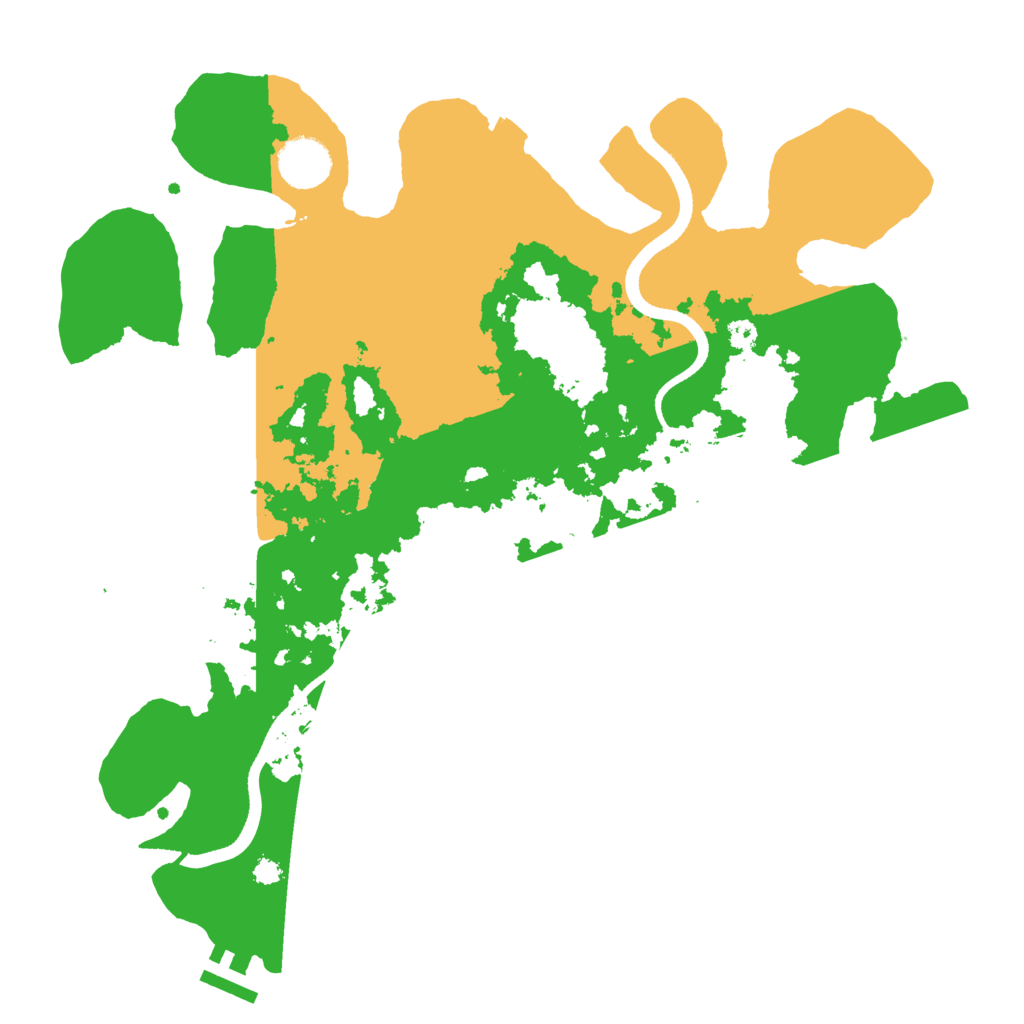 Biome Rust Map: Procedural Map, Size: 3500, Seed: 1421665