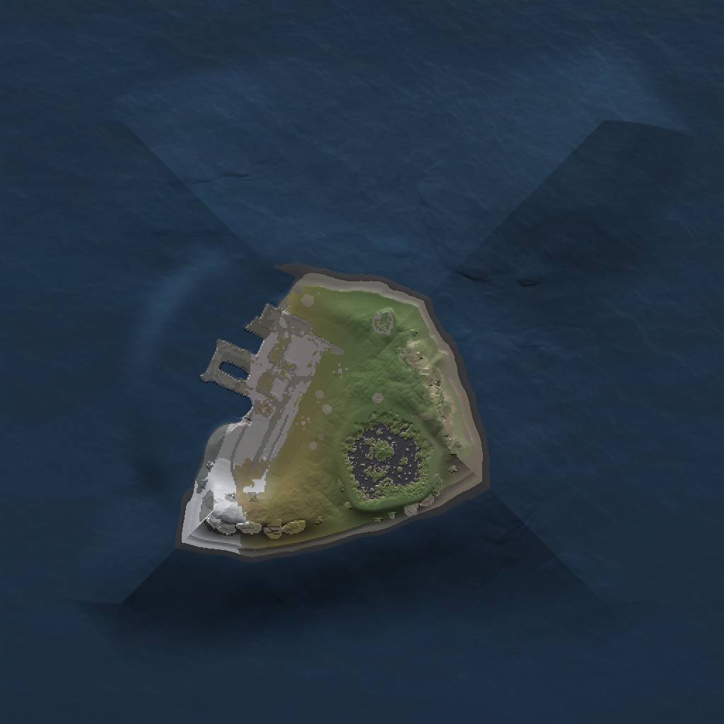 Rust Map: Procedural Map, Size: 1000, Seed: 529093587, 4 Monuments