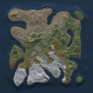 Thumbnail Rust Map: Procedural Map, Size: 3510, Seed: 3424980, 19 Monuments