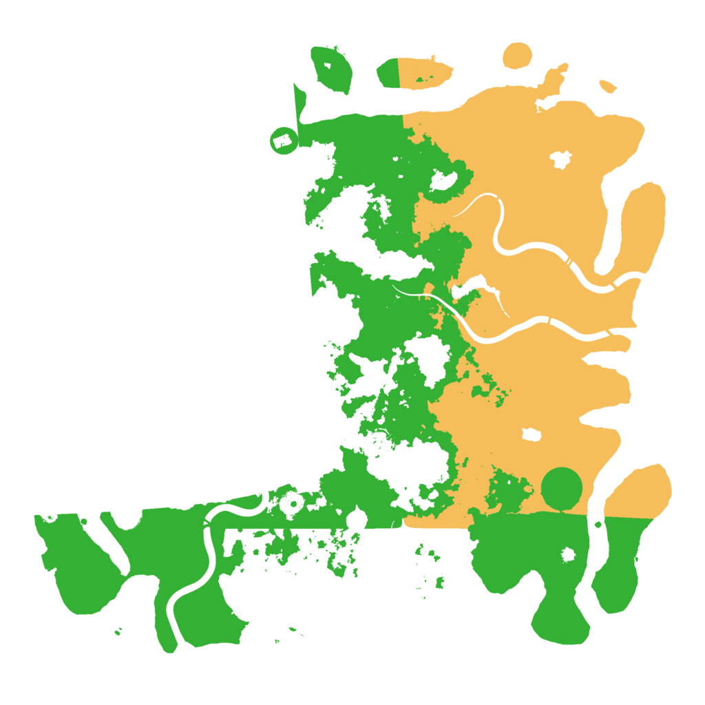 Biome Rust Map: Procedural Map, Size: 4500, Seed: 855655910
