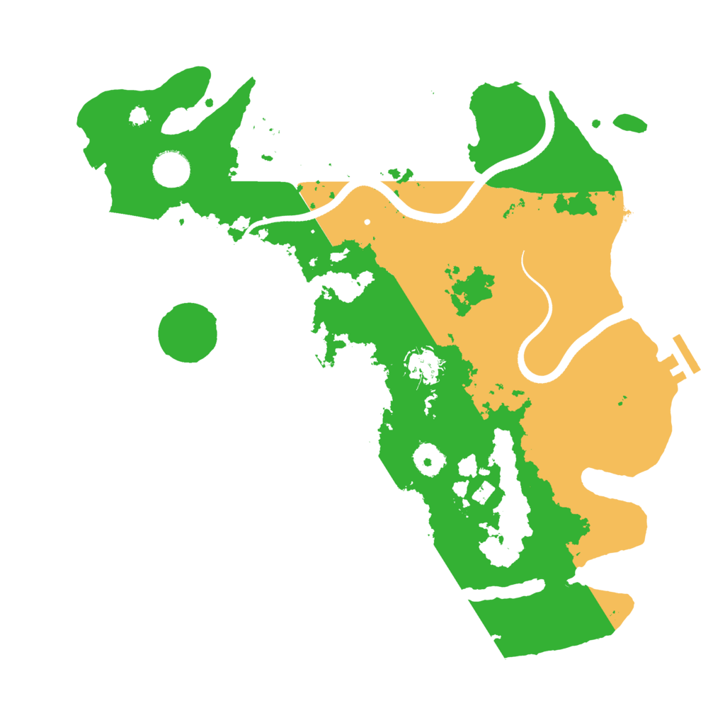 Biome Rust Map: Procedural Map, Size: 3500, Seed: 963519964