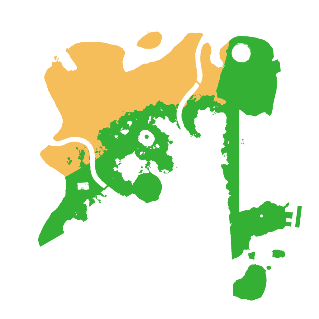 Biome Rust Map: Procedural Map, Size: 3000, Seed: 13784416