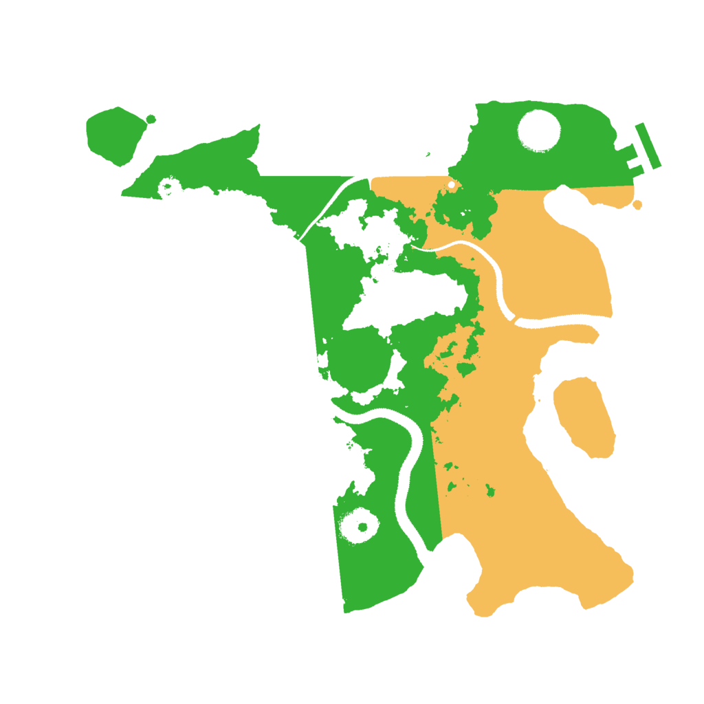 Biome Rust Map: Procedural Map, Size: 3000, Seed: 133789523