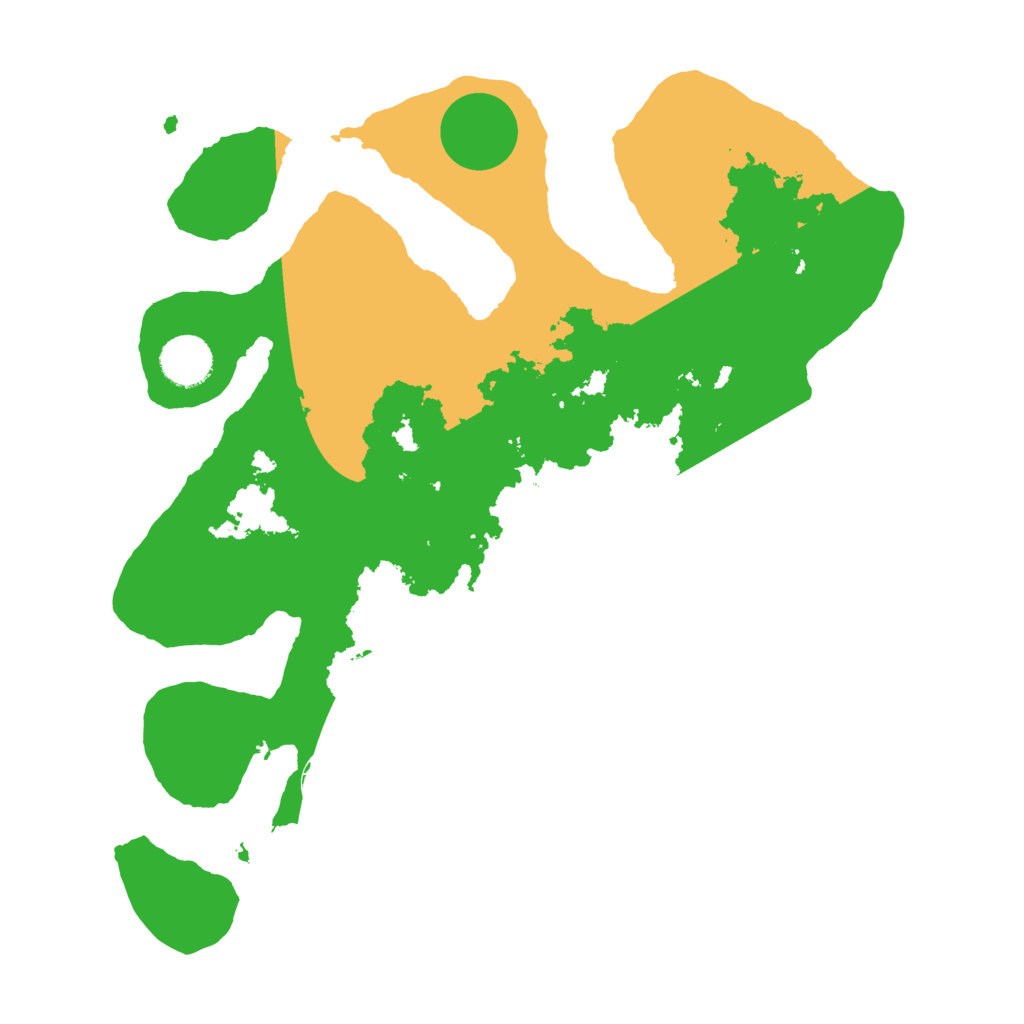 Biome Rust Map: Barren, Size: 3500, Seed: 9