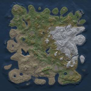 Thumbnail Rust Map: Procedural Map, Size: 4600, Seed: 1337, 15 Monuments