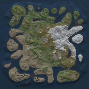 Thumbnail Rust Map: Procedural Map, Size: 4600, Seed: 1337, 20 Monuments