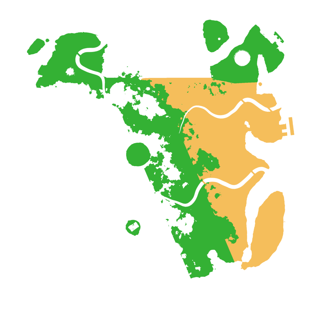 Biome Rust Map: Procedural Map, Size: 3500, Seed: 1243945659