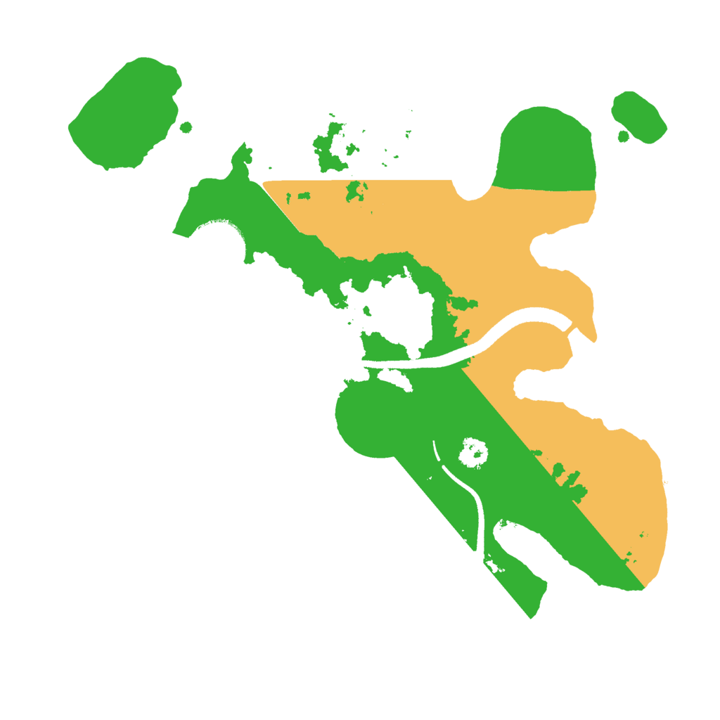 Biome Rust Map: Procedural Map, Size: 2500, Seed: 2084057247