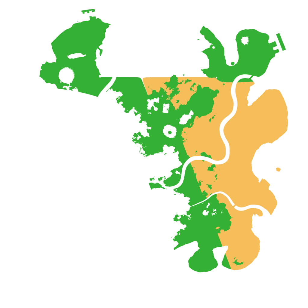 Biome Rust Map: Procedural Map, Size: 3500, Seed: 63728426