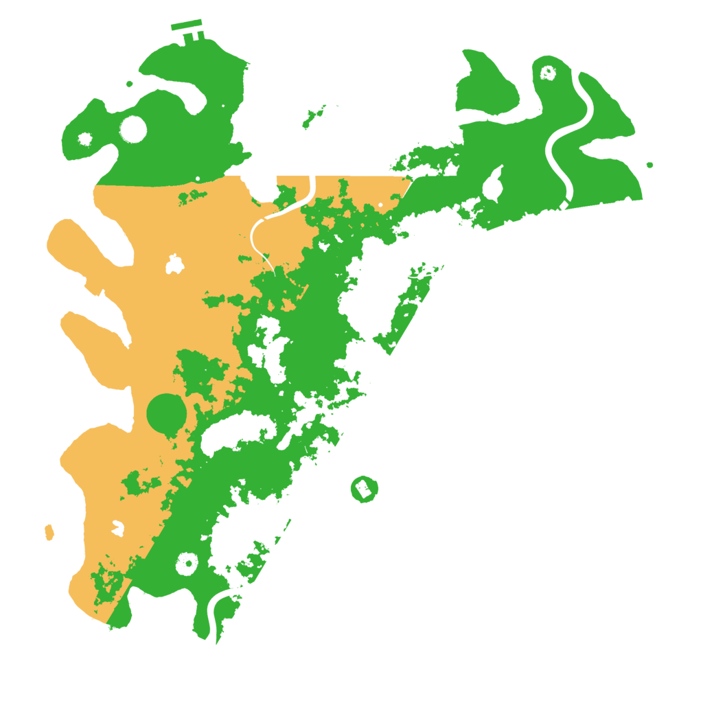 Biome Rust Map: Procedural Map, Size: 4600, Seed: 9943256