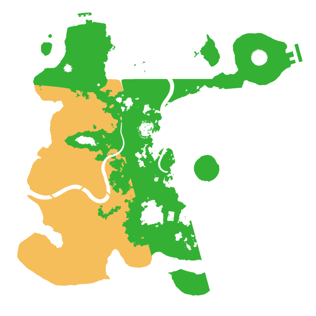 Biome Rust Map: Procedural Map, Size: 3500, Seed: 728349275