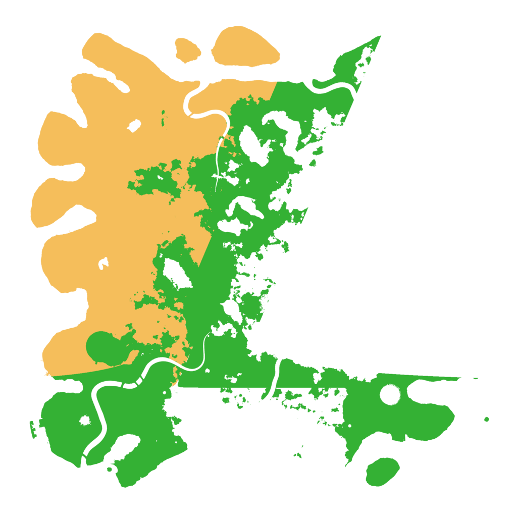 Biome Rust Map: Procedural Map, Size: 4500, Seed: 60339