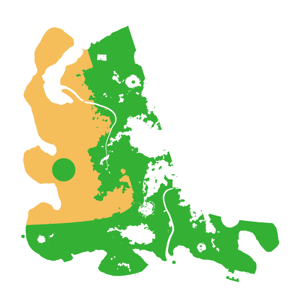 Biome Rust Map: Procedural Map, Size: 3500, Seed: 4500430
