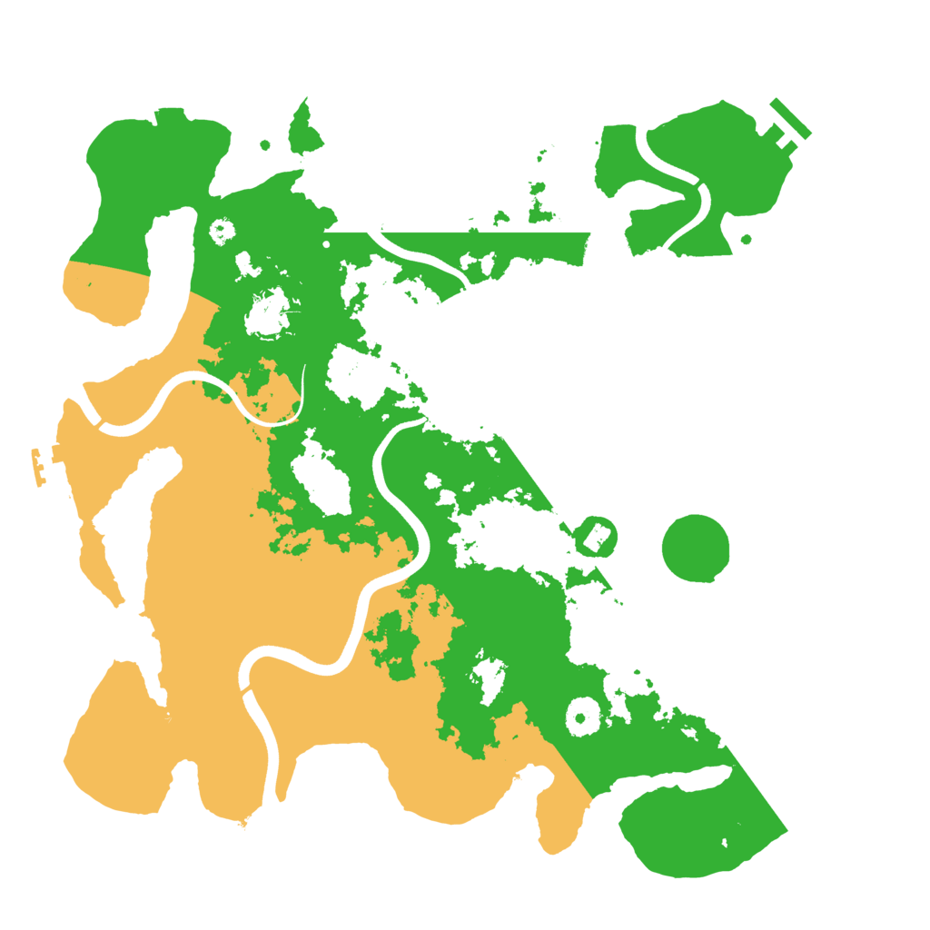Biome Rust Map: Procedural Map, Size: 3700, Seed: 1844151186