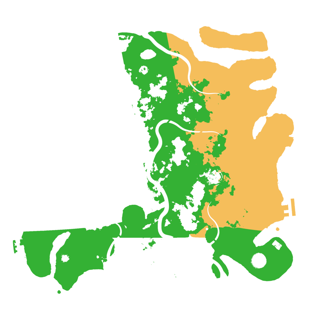 Biome Rust Map: Procedural Map, Size: 3700, Seed: 1818168067
