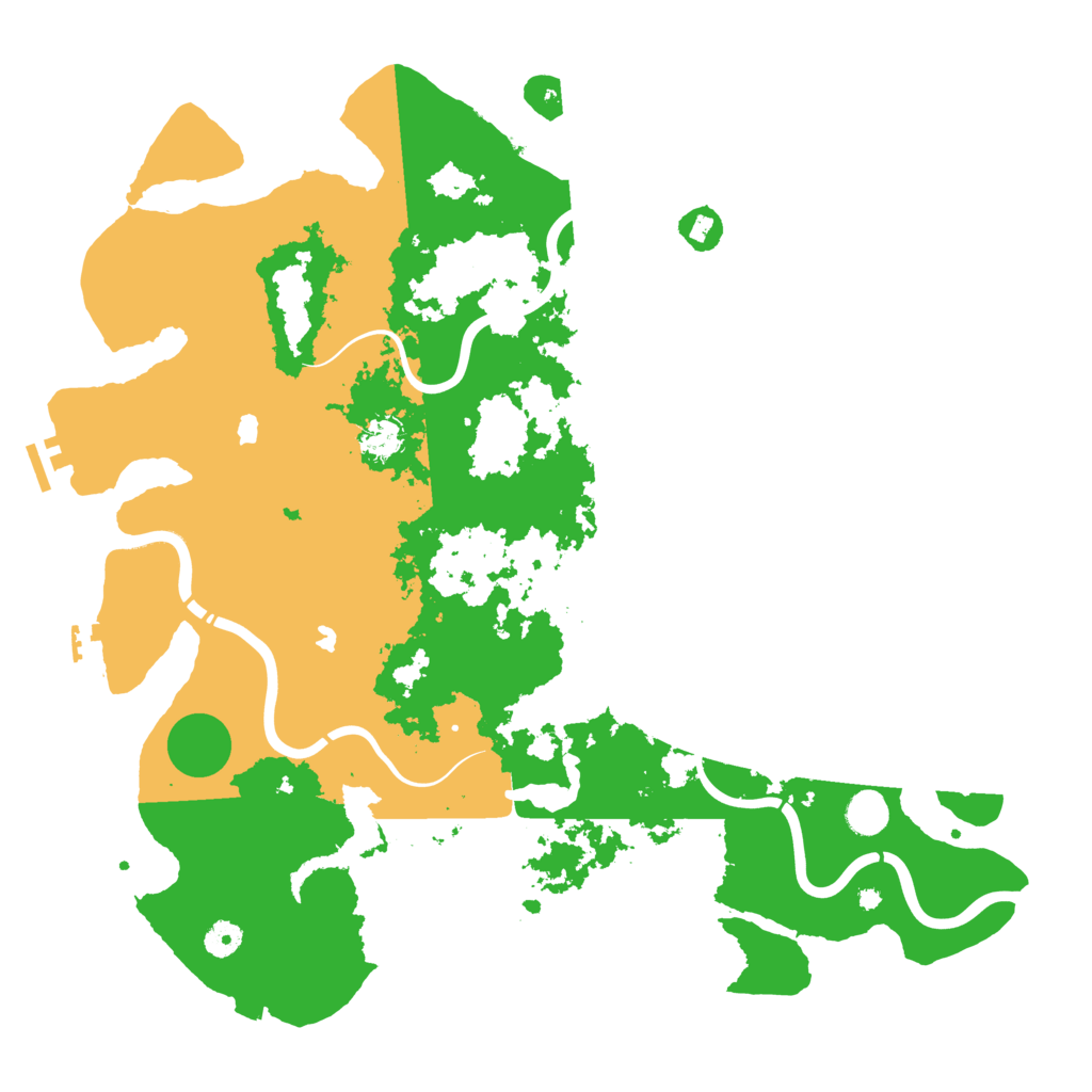 Biome Rust Map: Procedural Map, Size: 4500, Seed: 78877