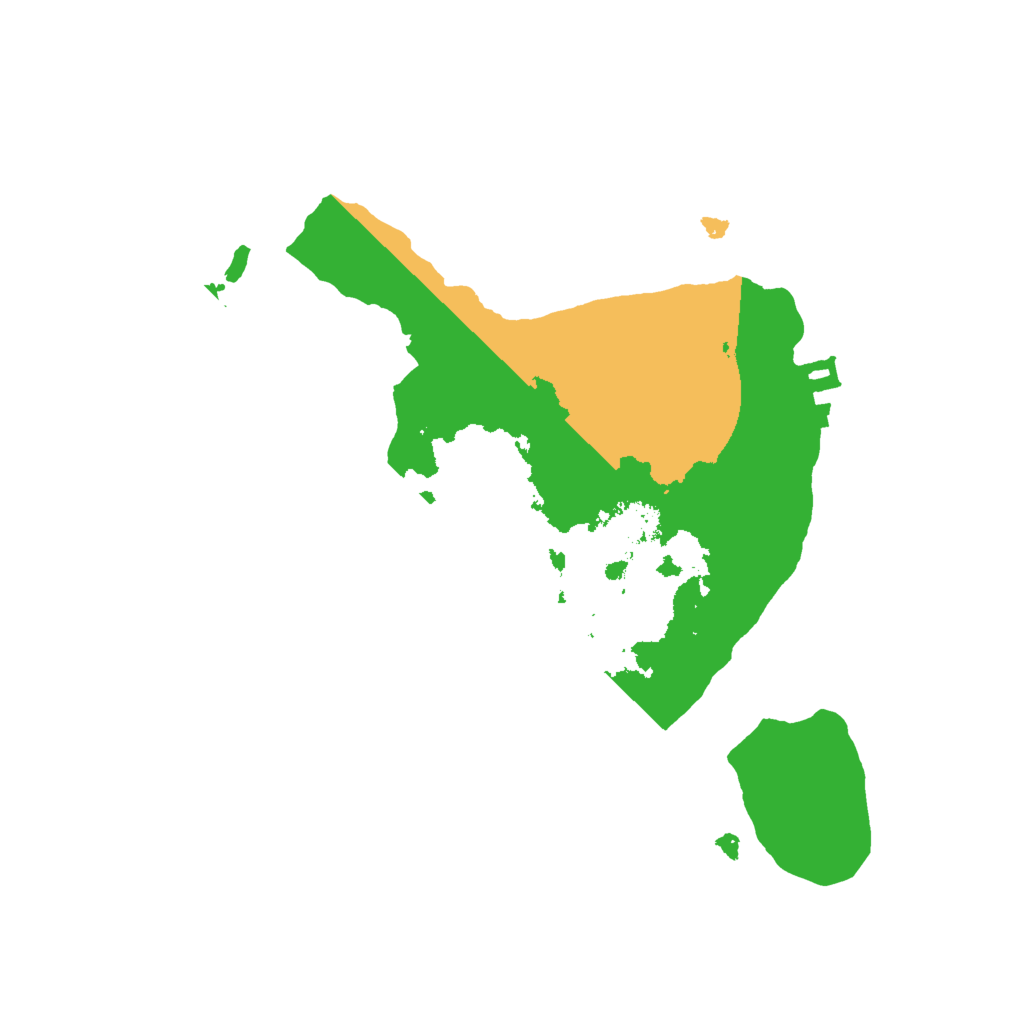 Biome Rust Map: Procedural Map, Size: 2000, Seed: 300075