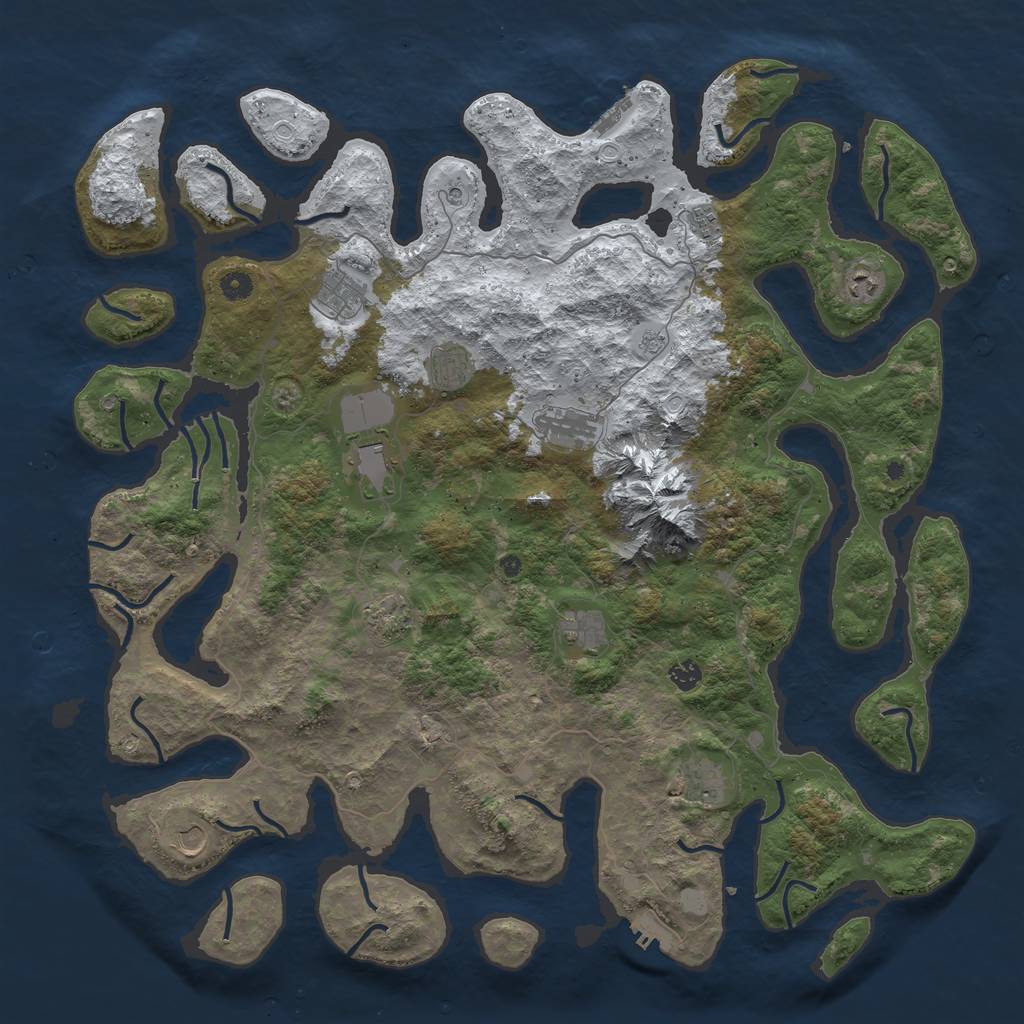 Rust Map: Procedural Map, Size: 5000, Seed: 89295319, 20 Monuments