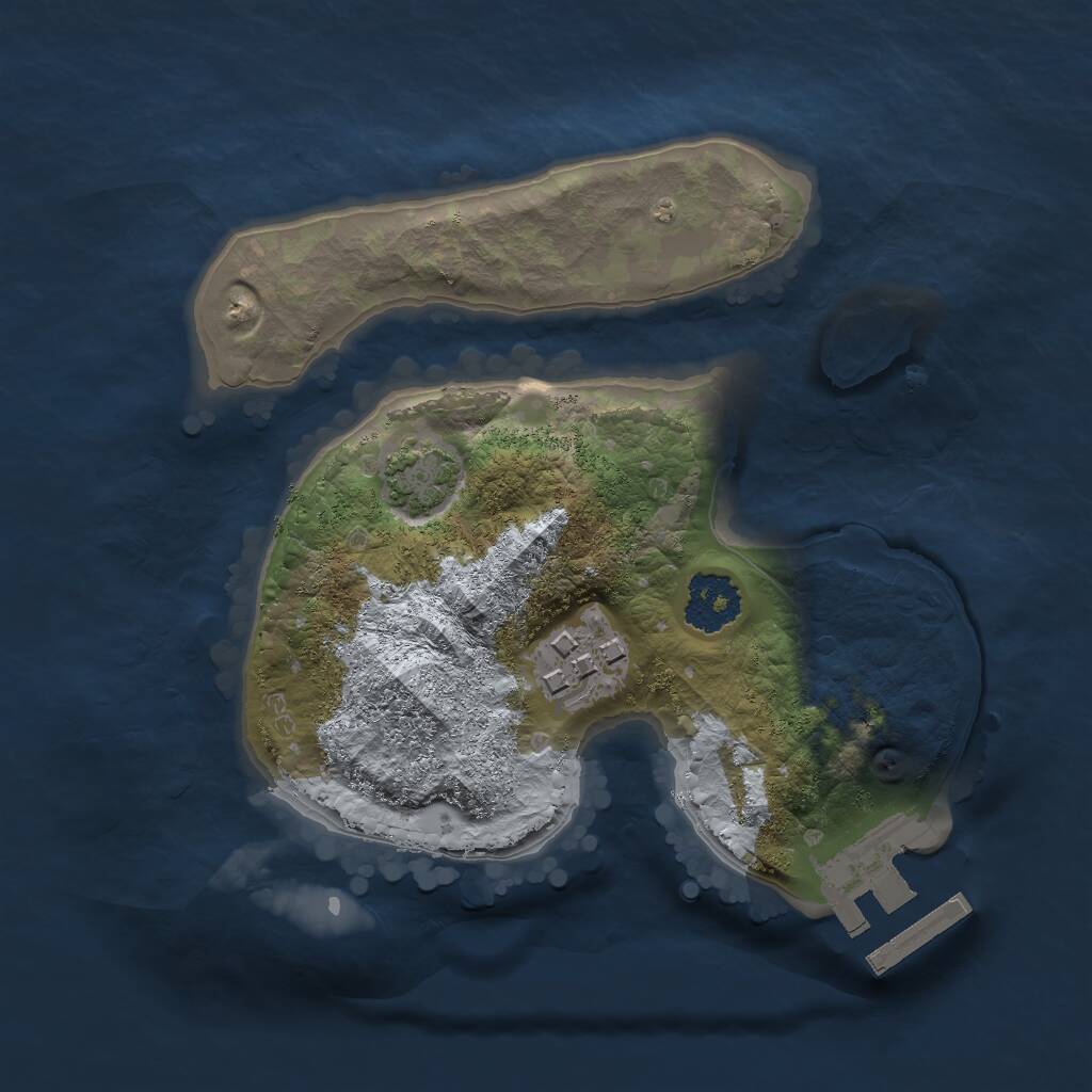 Rust Map: Procedural Map, Size: 1896, Seed: 456674, 4 Monuments