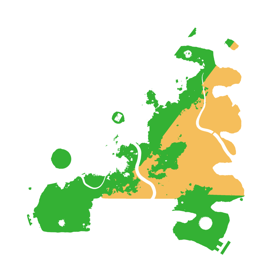 Biome Rust Map: Procedural Map, Size: 3600, Seed: 488686468