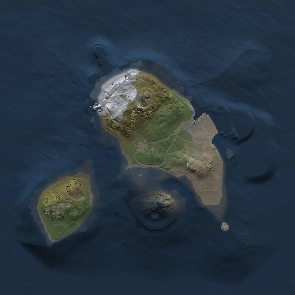 Rust Map: Procedural Map, Size: 1400, Seed: 213, 1 Monuments