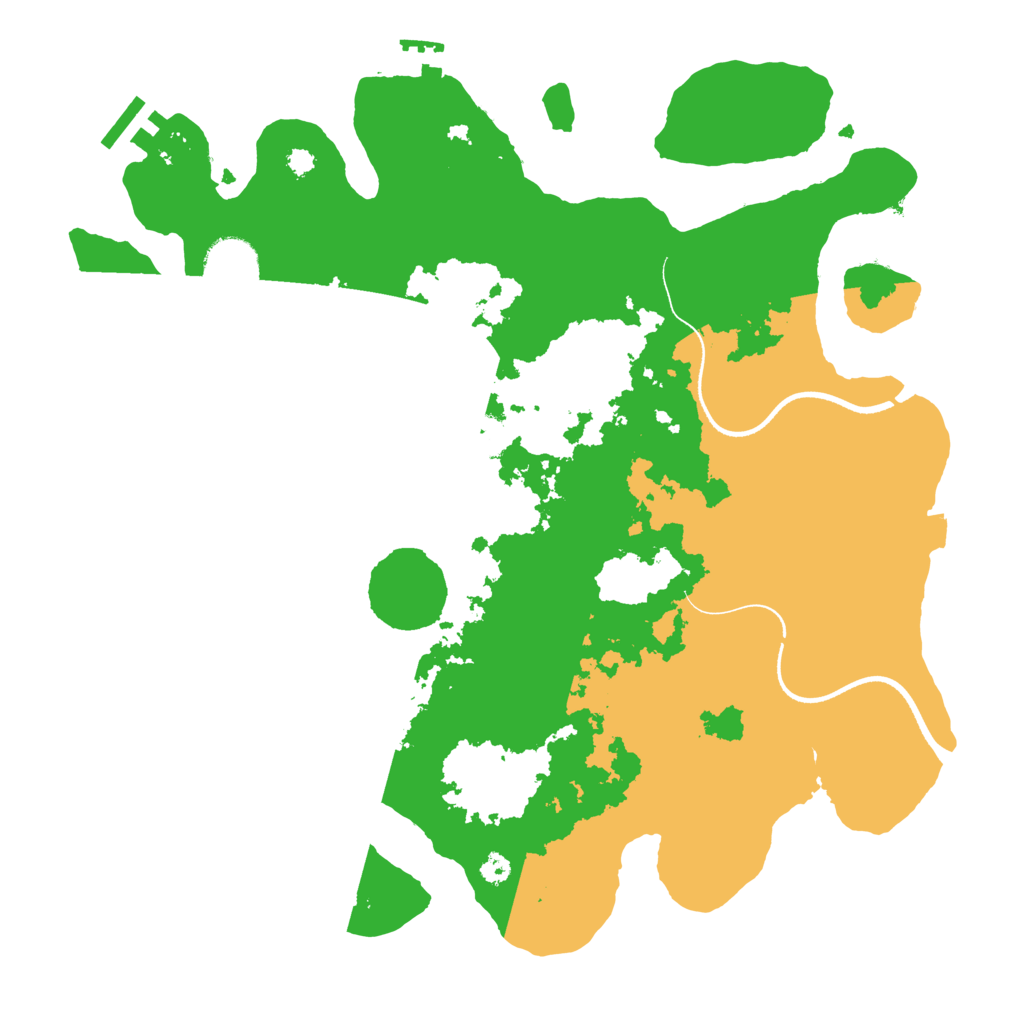 Biome Rust Map: Procedural Map, Size: 3500, Seed: 1031779