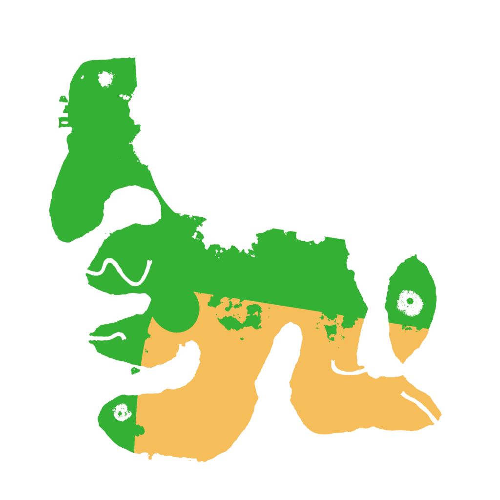 Biome Rust Map: Procedural Map, Size: 3000, Seed: 414779247