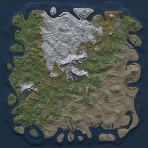 Thumbnail Rust Map: Procedural Map, Size: 6000, Seed: 793197, 19 Monuments