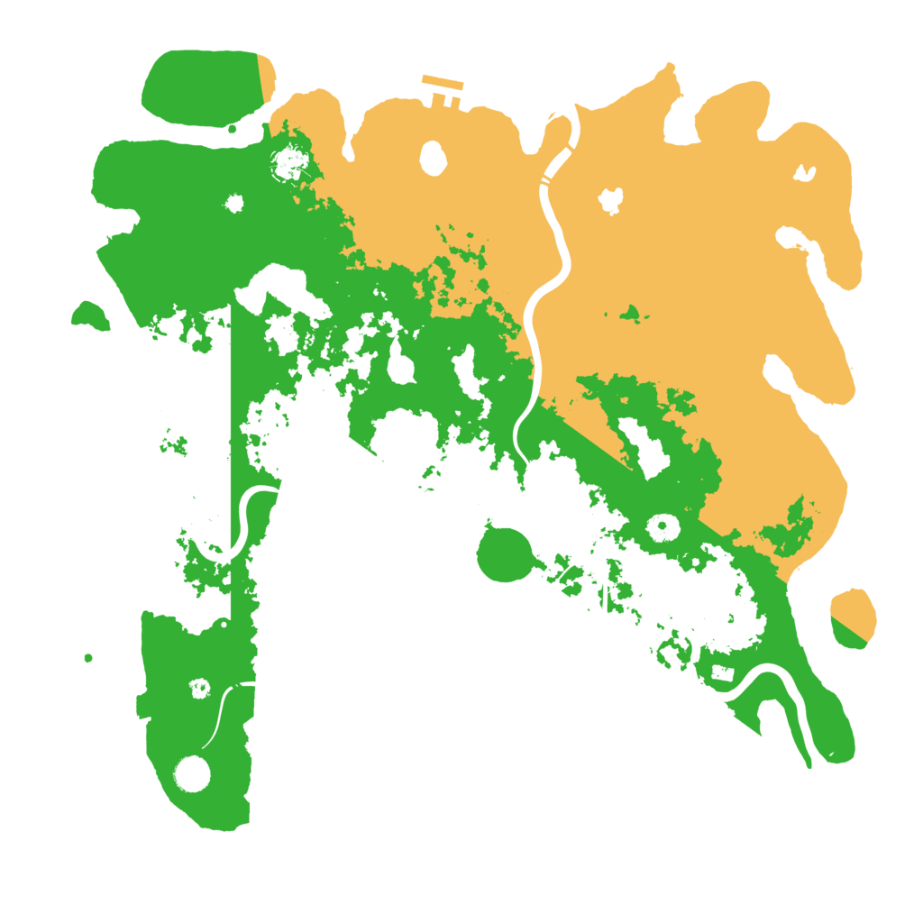 Biome Rust Map: Procedural Map, Size: 4500, Seed: 98765