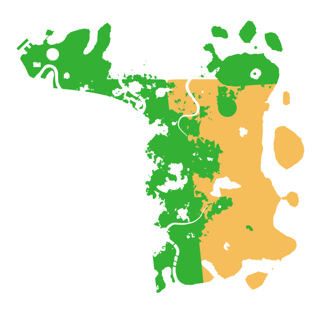 Biome Rust Map: Procedural Map, Size: 4500, Seed: 45612