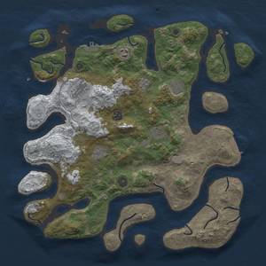 Thumbnail Rust Map: Procedural Map, Size: 4000, Seed: 6, 16 Monuments