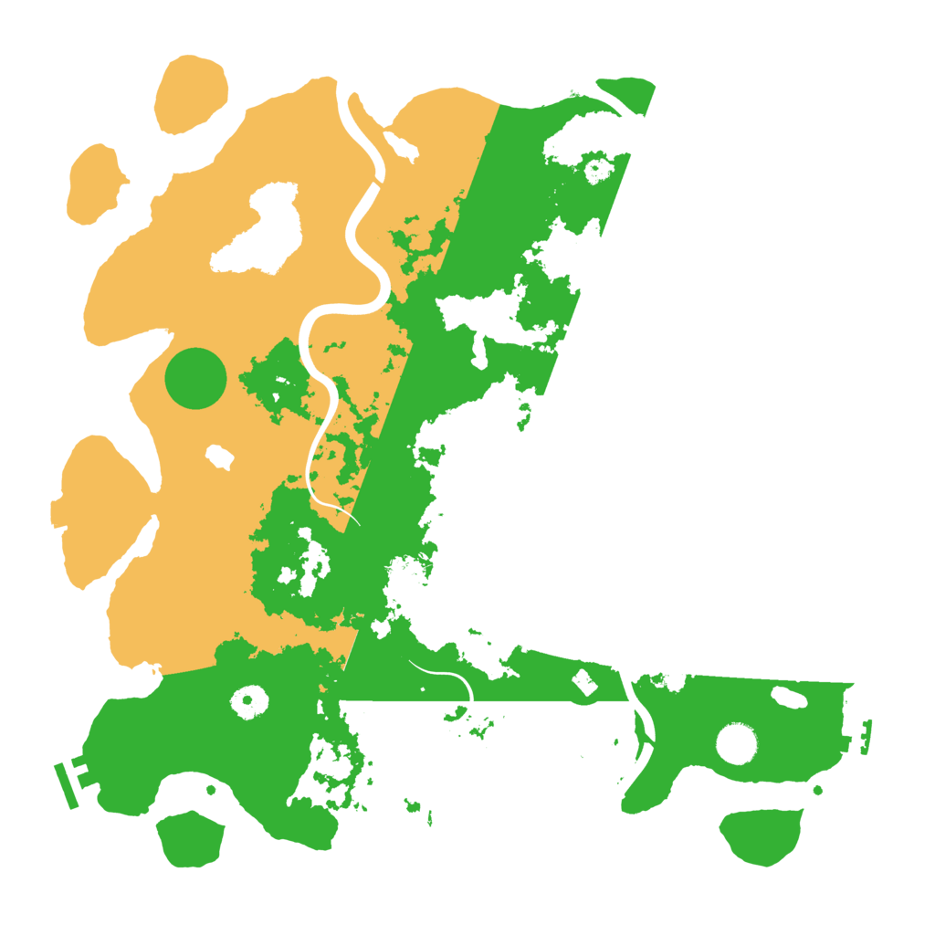Biome Rust Map: Procedural Map, Size: 4000, Seed: 616187