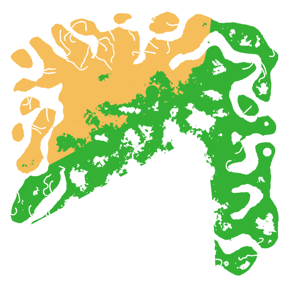 Biome Rust Map: Procedural Map, Size: 6000, Seed: 19990618