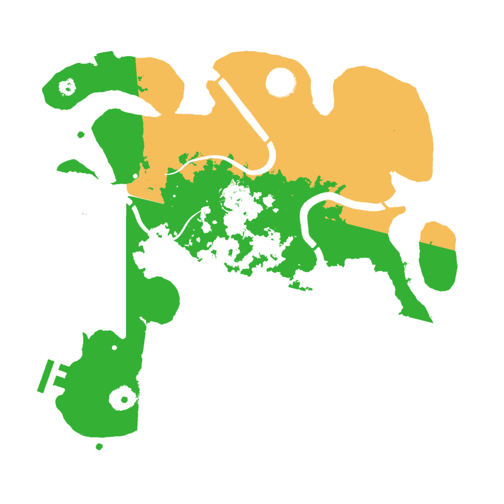 Biome Rust Map: Procedural Map, Size: 3000, Seed: 54612