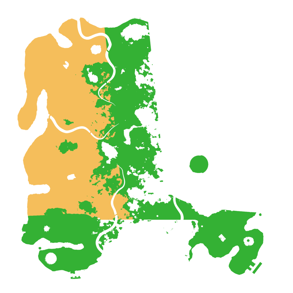 Biome Rust Map: Procedural Map, Size: 4500, Seed: 975570