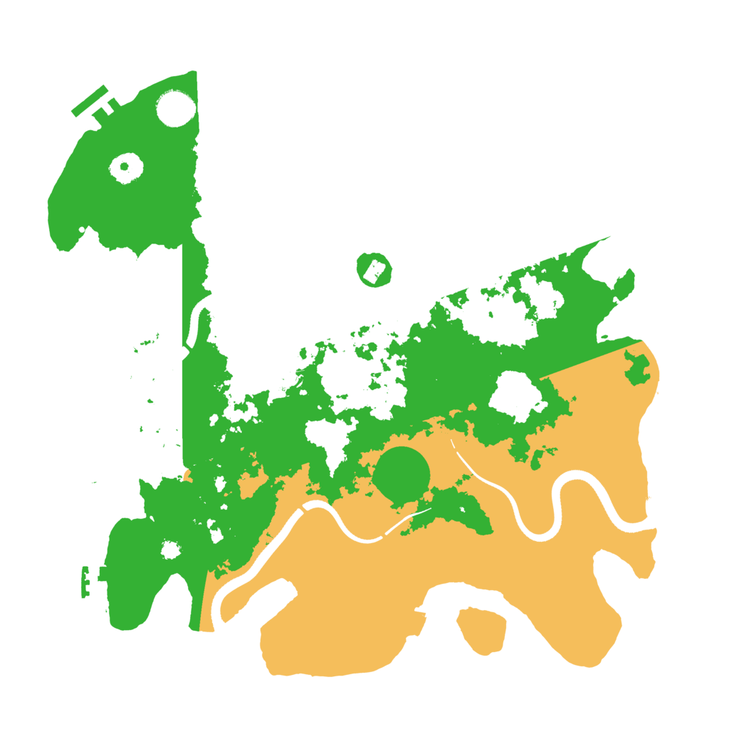 Biome Rust Map: Procedural Map, Size: 3500, Seed: 105937519