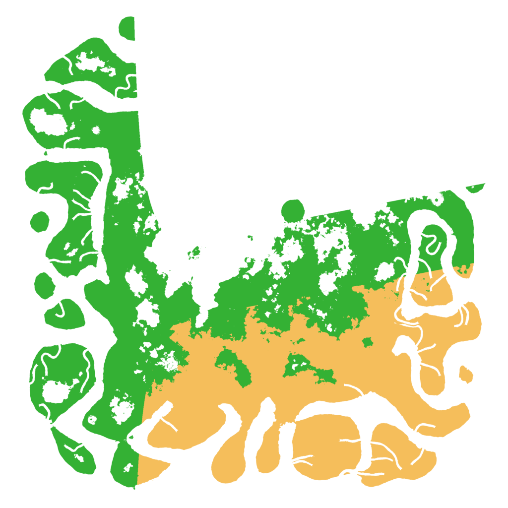 Biome Rust Map: Procedural Map, Size: 6000, Seed: 6060841