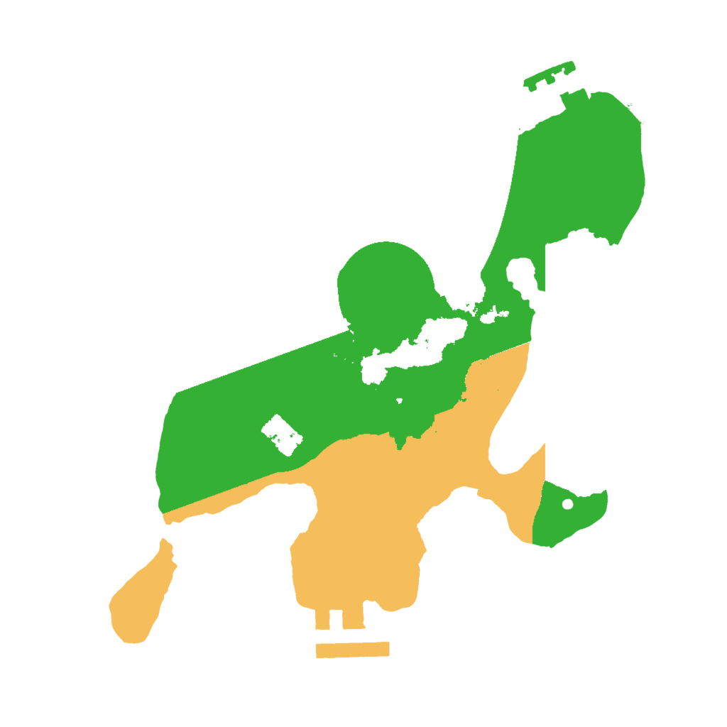 Biome Rust Map: Procedural Map, Size: 2000, Seed: 2345