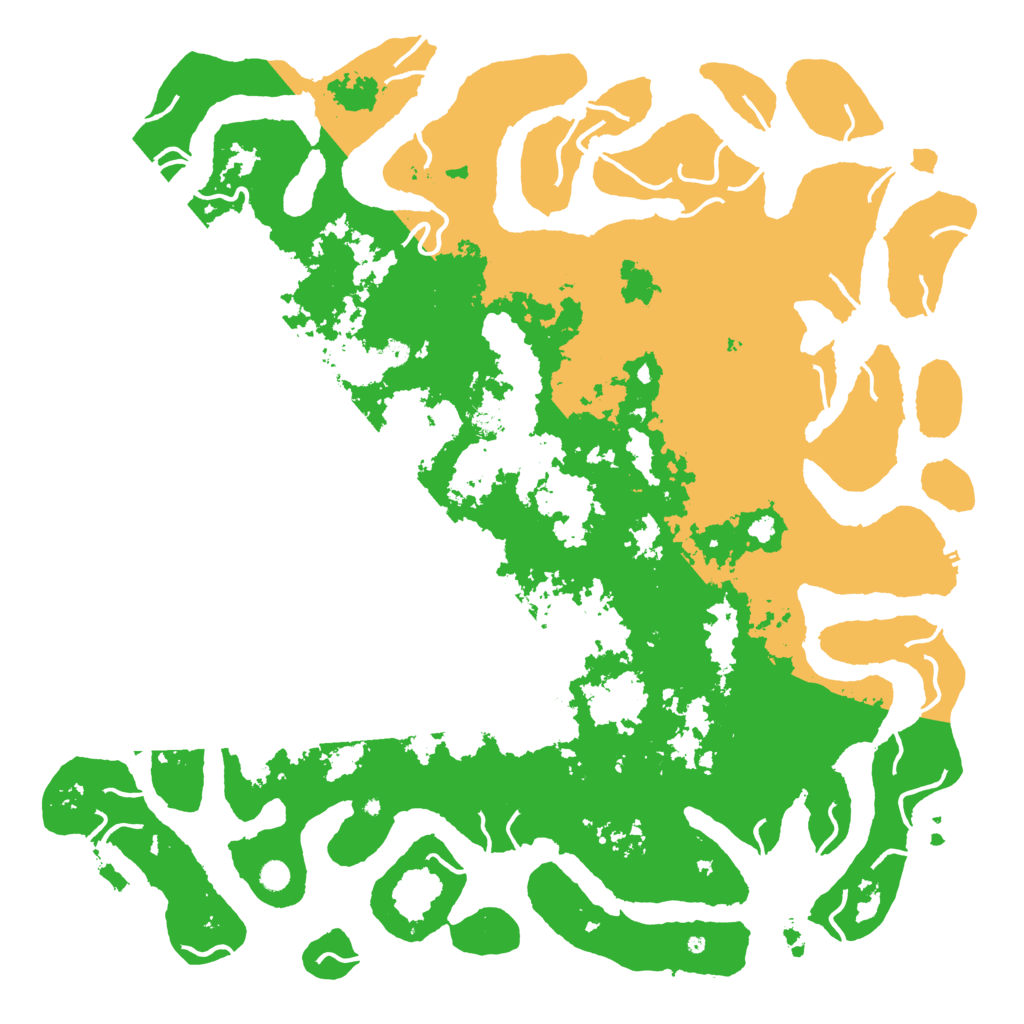 Biome Rust Map: Procedural Map, Size: 6000, Seed: 86459768