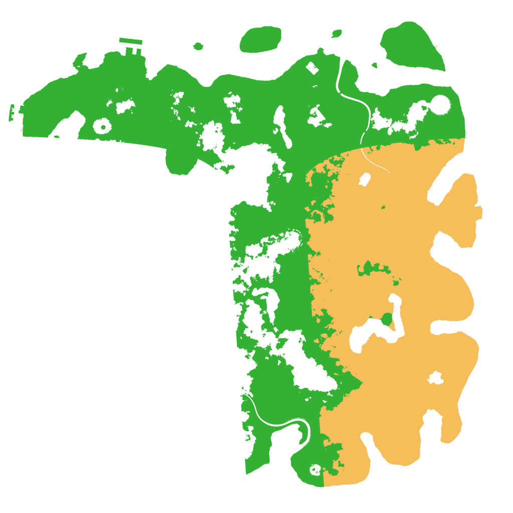 Biome Rust Map: Procedural Map, Size: 4500, Seed: 100