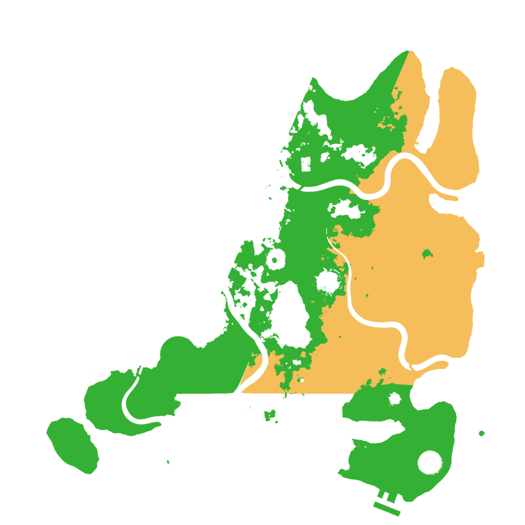 Biome Rust Map: Procedural Map, Size: 3850, Seed: 2089215691