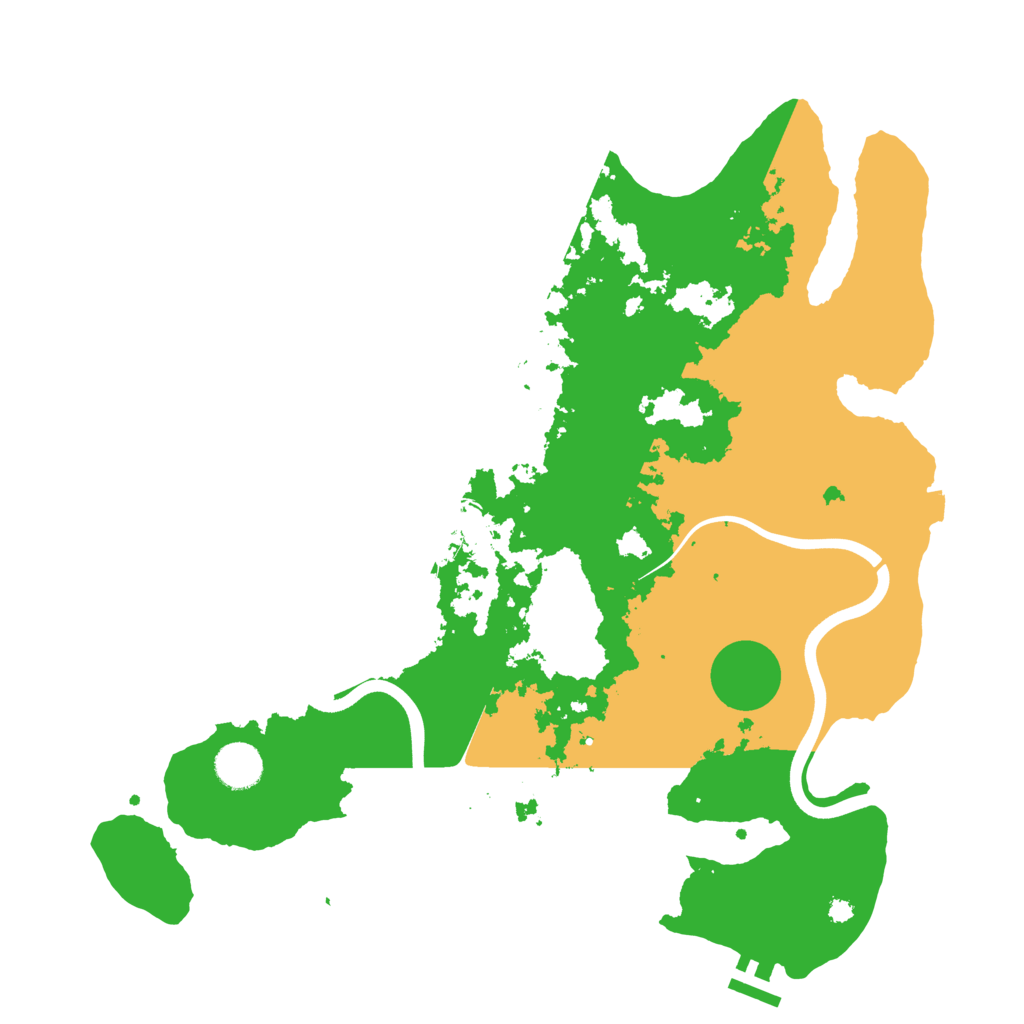 Biome Rust Map: Procedural Map, Size: 3850, Seed: 2089215691