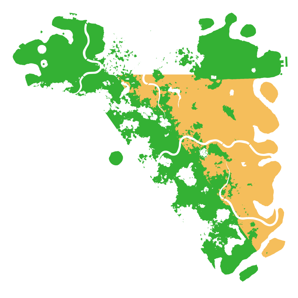 Biome Rust Map: Procedural Map, Size: 6000, Seed: 87654321