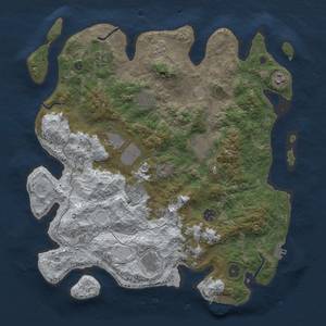 Thumbnail Rust Map: Procedural Map, Size: 4000, Seed: 2062569487, 18 Monuments