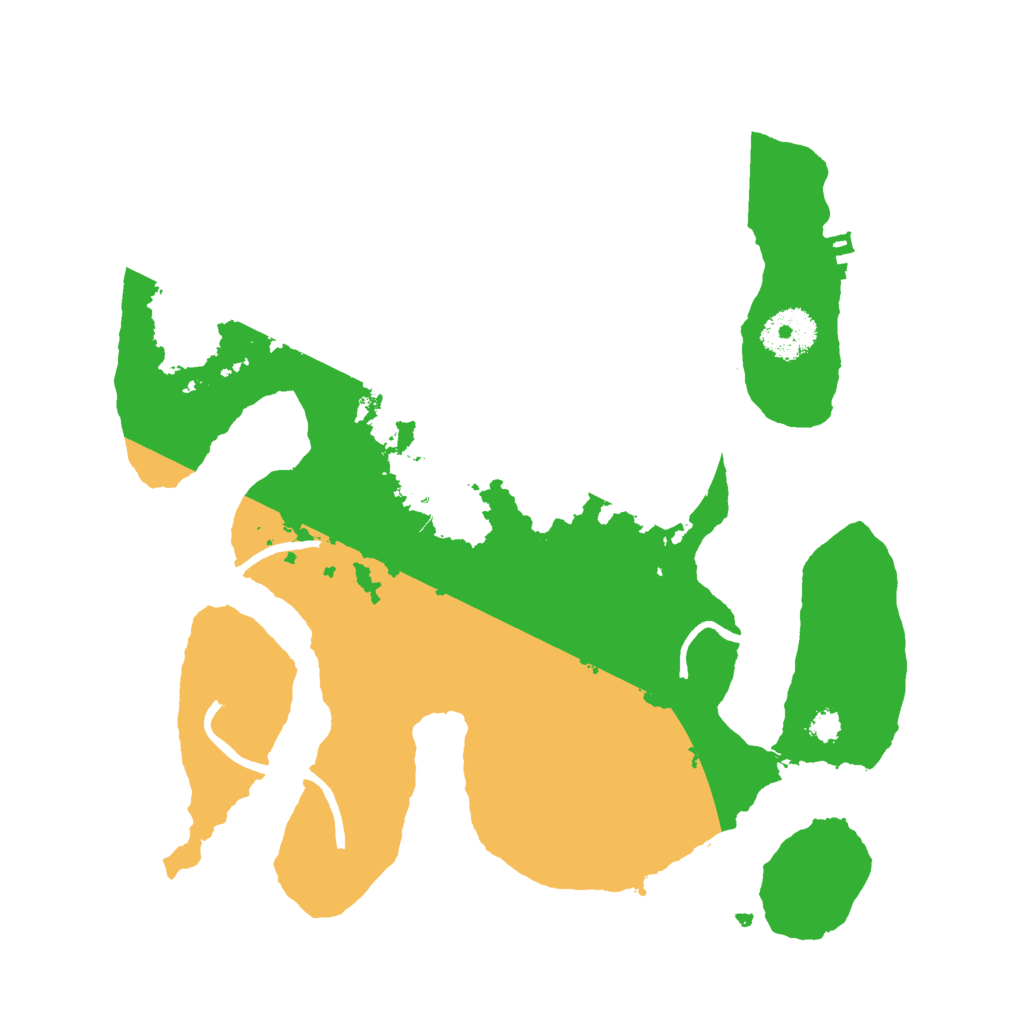 Biome Rust Map: Procedural Map, Size: 3000, Seed: 542441