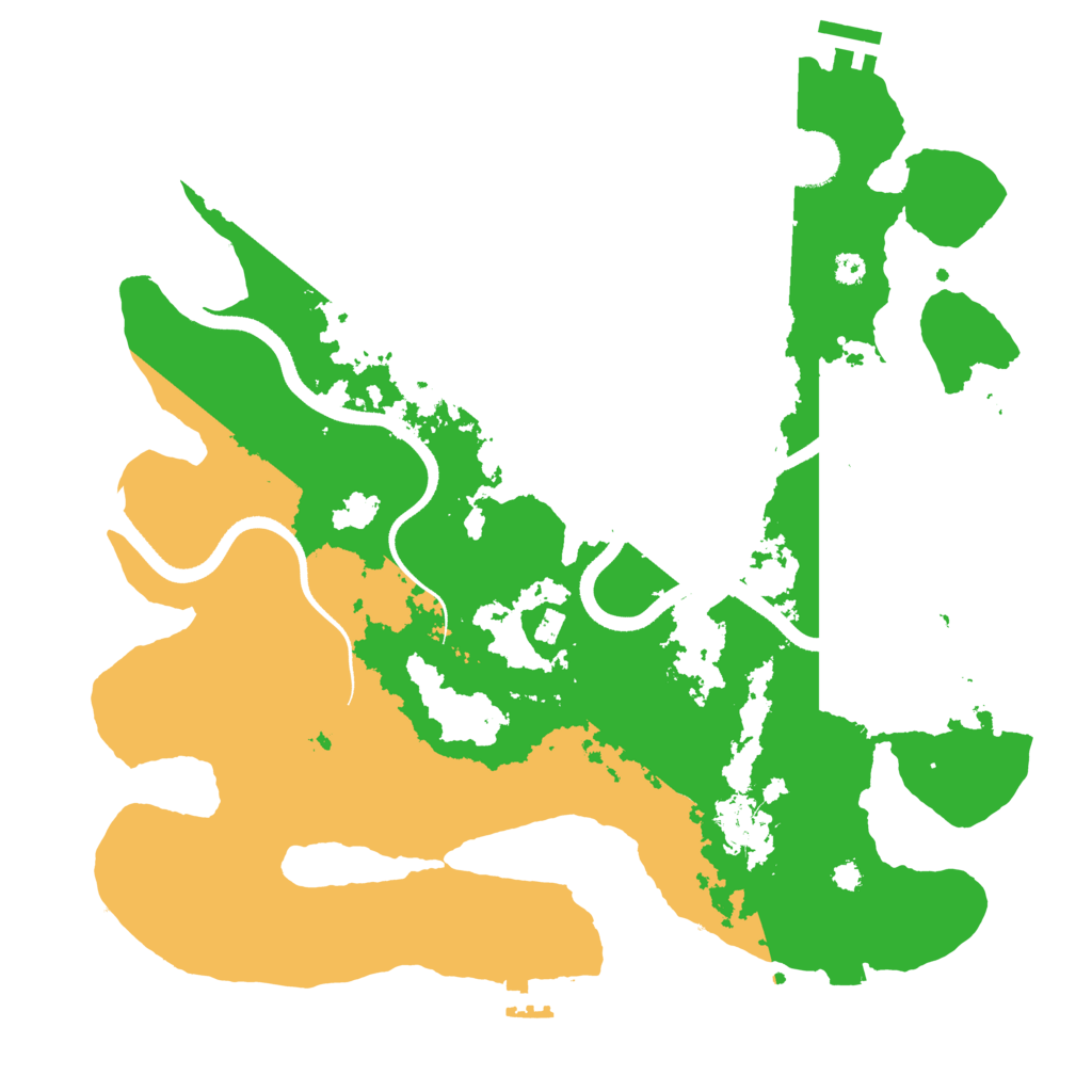 Biome Rust Map: Procedural Map, Size: 3500, Seed: 334811190
